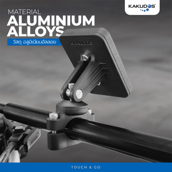 ที่จับมือถือแบบแม่เหล็ก ยี่ห้อ KAKUDOS ยึดแฮนด์บาร์ Magnetic Motorcycle Phone Holder - Image 7