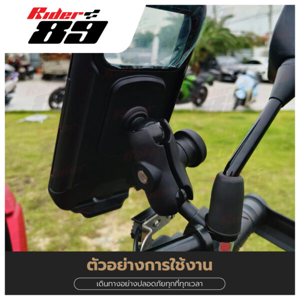 MOTOTEC ที่จับมือถือแบบกันน้ำ 2 แบบการใช้งาน Rider89 - Image 5