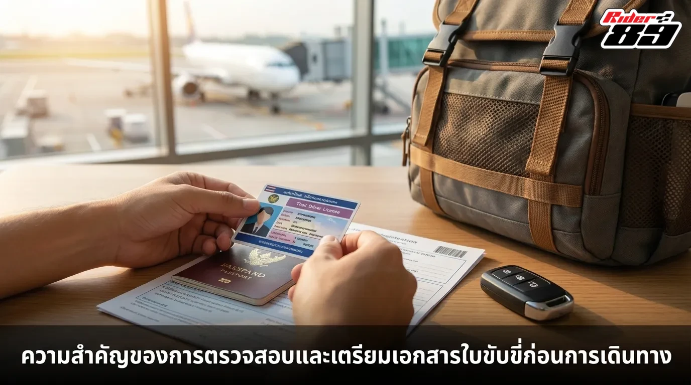 ความสำคัญของการตรวจสอบและเตรียมเอกสารต่อใบขับขี่ให้พร้อมก่อนเดินทาง