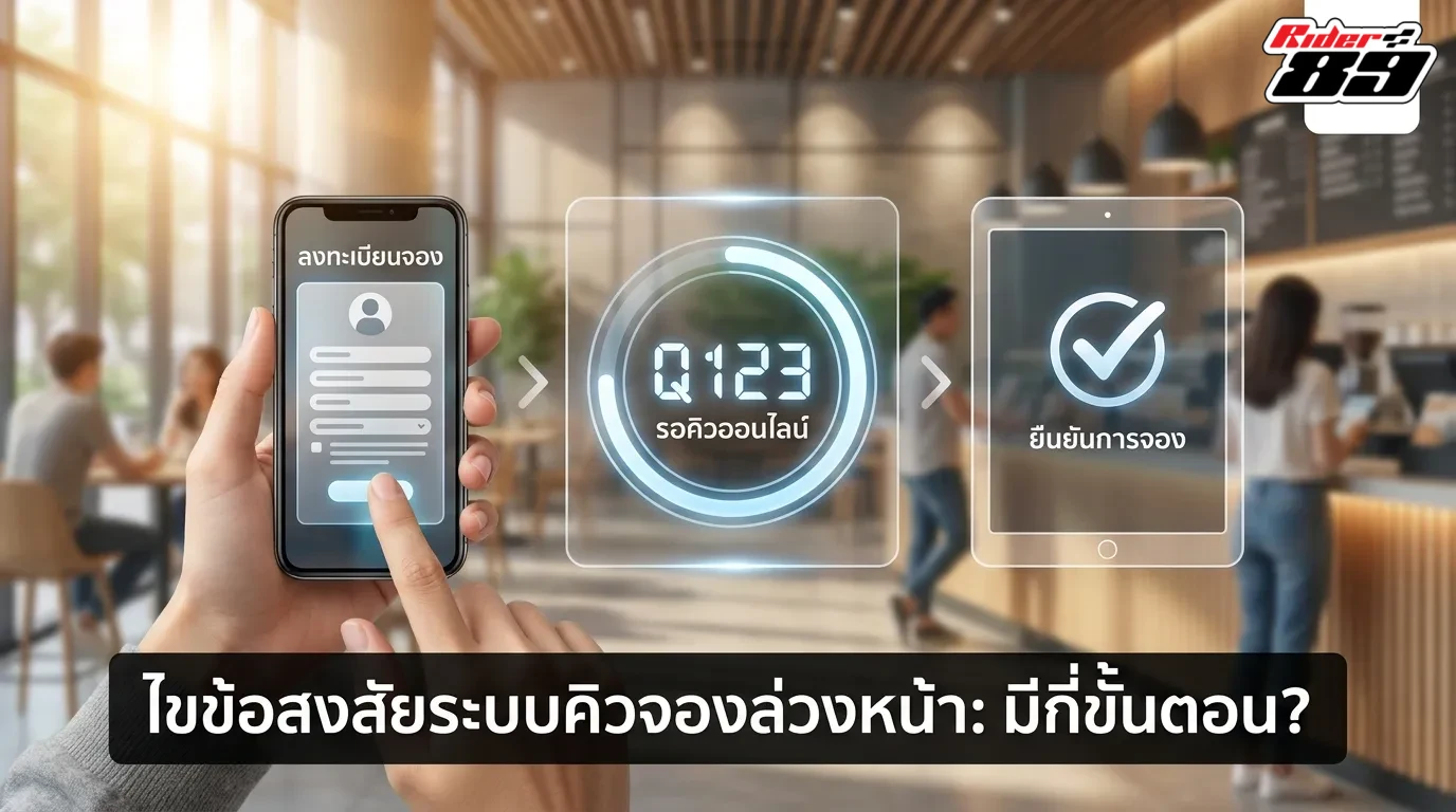ตอบข้อสงสัยระบบจองคิวล่วงหน้าว่าต้องผ่านกี่ขั้นตอน?