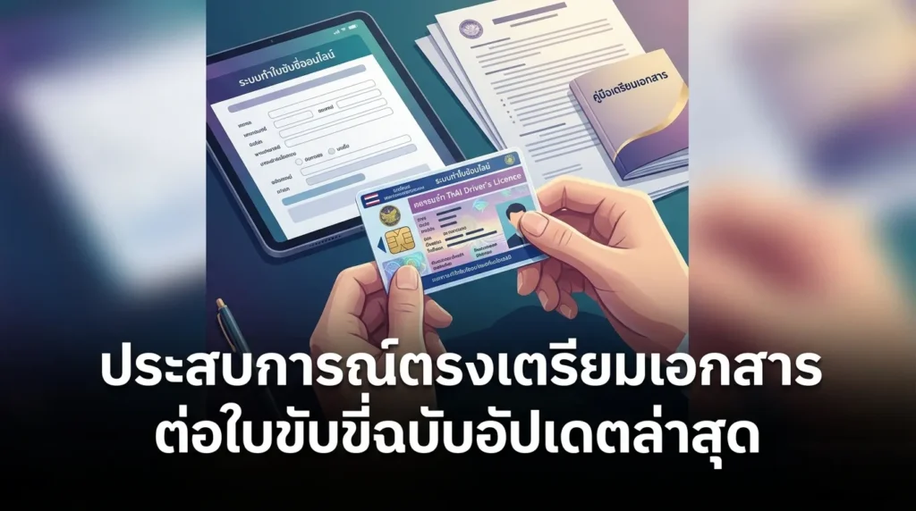 ประสบการณ์ตรงจากการเตรียมเอกสารต่อใบขับขี่ฉบับอัปเดตใหม่ล่าสุด