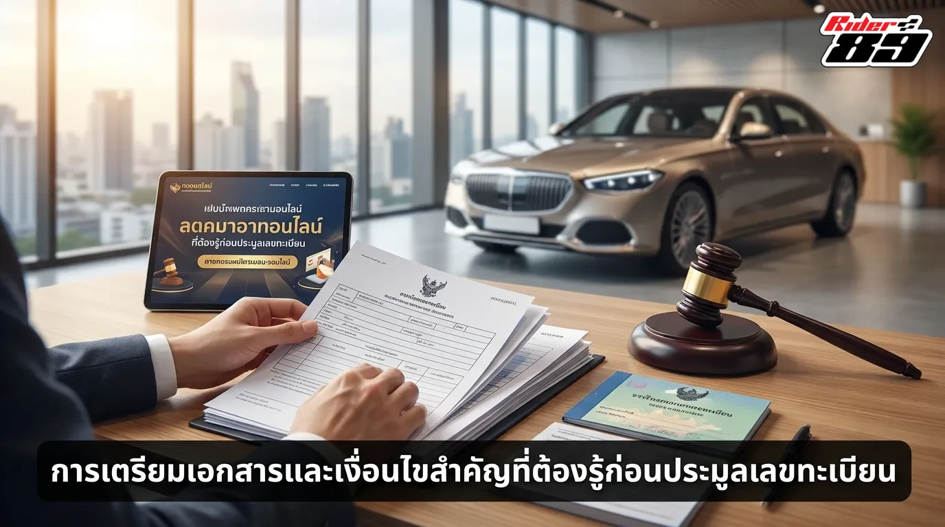 การเตรียมเอกสารและเงื่อนไขสำคัญที่ต้องรู้ก่อนประมูลเลขทะเบียน