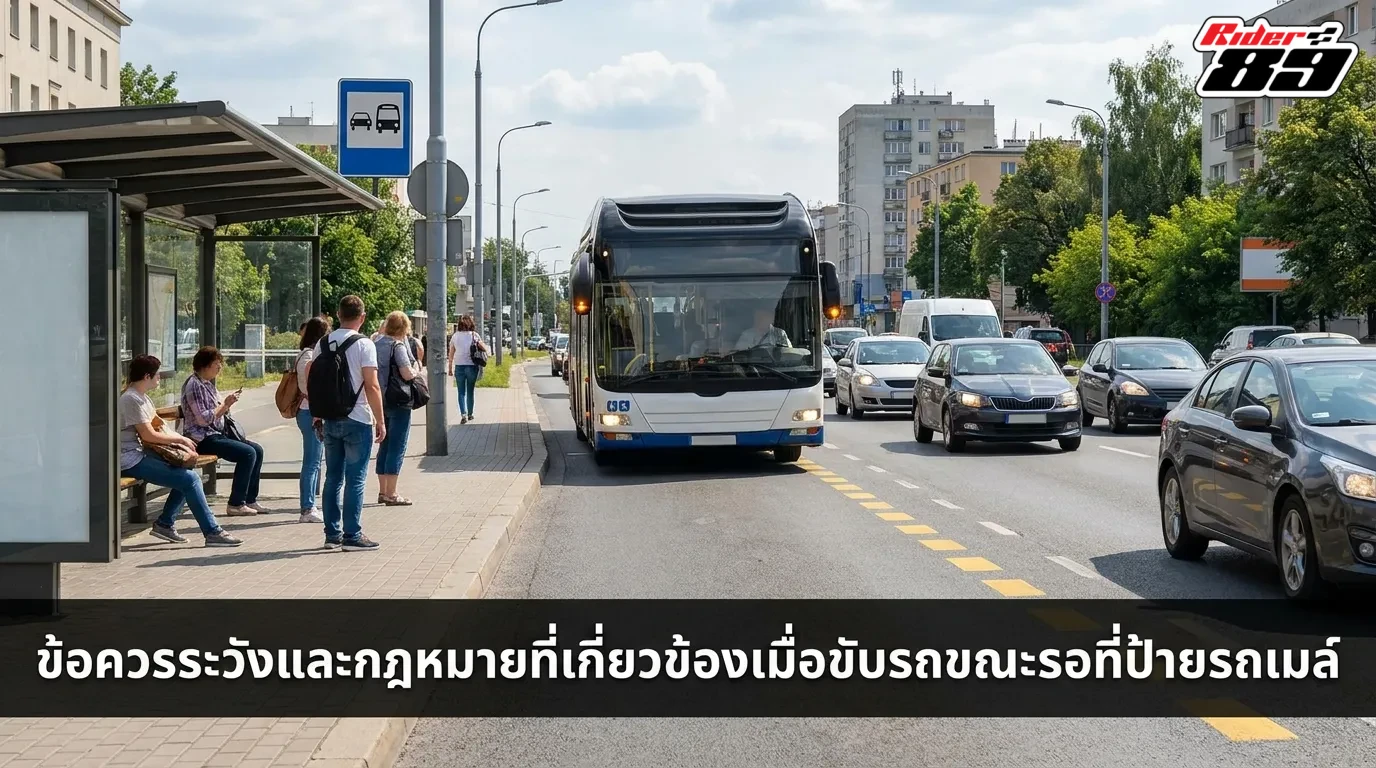 ข้อควรระวังและกฎหมายที่เกี่ยวข้องเมื่อต้องขับรถระหว่างรอป้าย